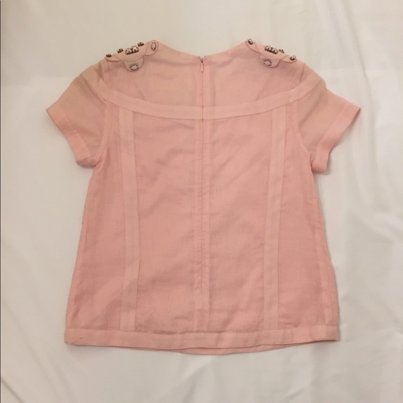 Pink linen shirt from Nordstrom size small - Picture 8 of 8